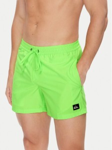 Quiksilver Szorty kąpielowe Everyday Solid Volley 15 EQYJV04120 Zielony Regular Fit