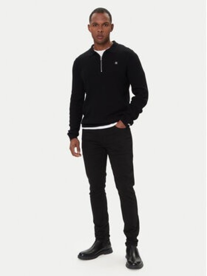HUGO Sweter Sastoro 50524556 Czarny Regular Fit
