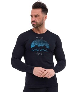 Koszulka męska z długim rękawem wełniana Brubeck OUTDOOR WOOL PRO