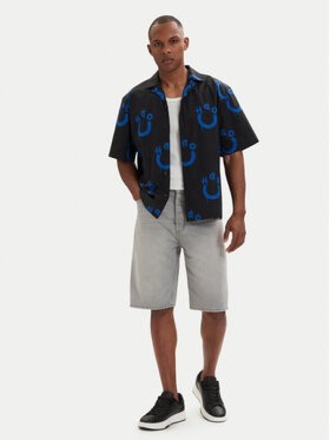 HUGO Koszula Eligino 50561691 Czarny Relaxed Fit