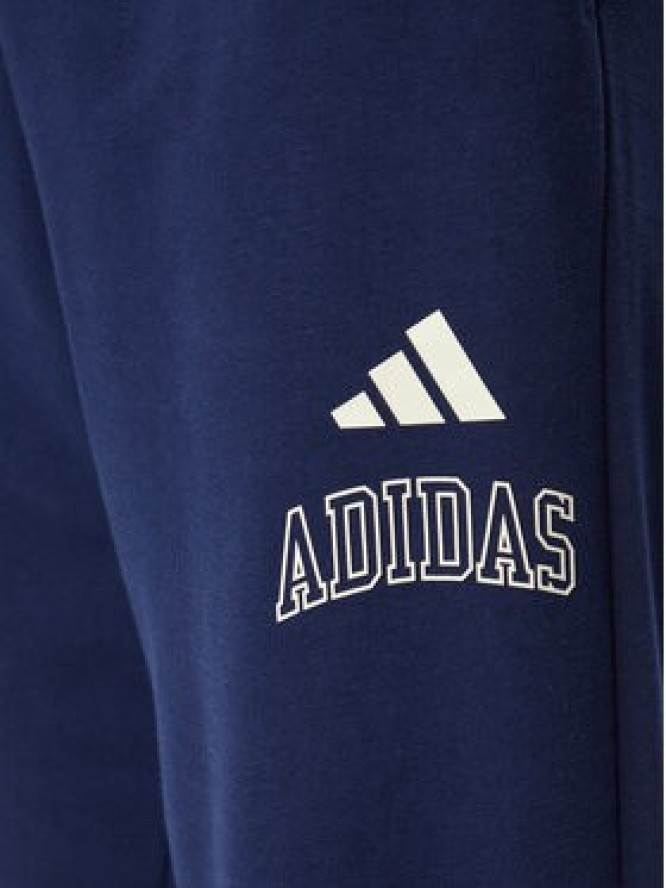 adidas Spodnie dresowe Seasonal Essentials Collegiate French Terry Cuffed KG0521 Granatowy Regular Fit