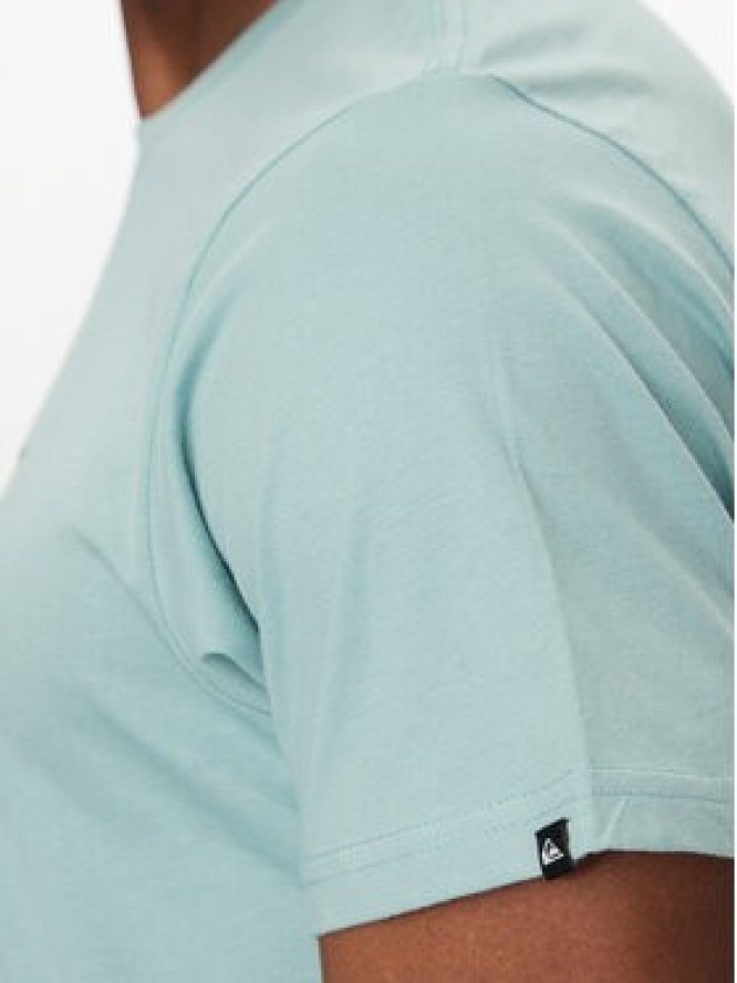Quiksilver T-Shirt EQYZT08040 Turkusowy Regular Fit