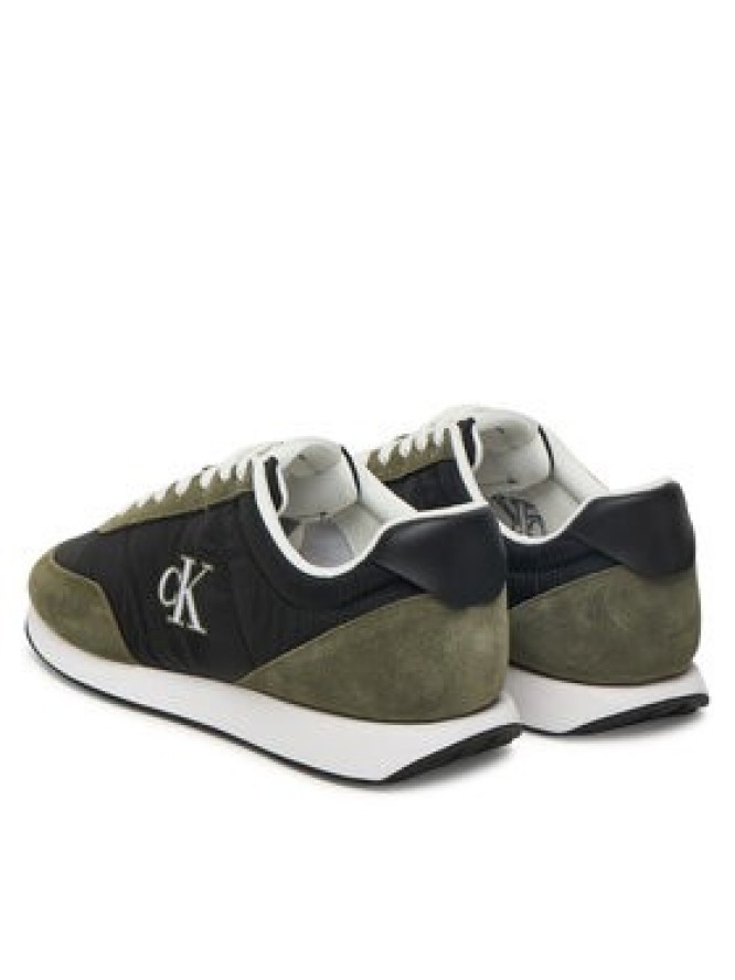 Calvin Klein Sneakersy Retro Runner Ess Mix Mat YM0YM01361 Czarny