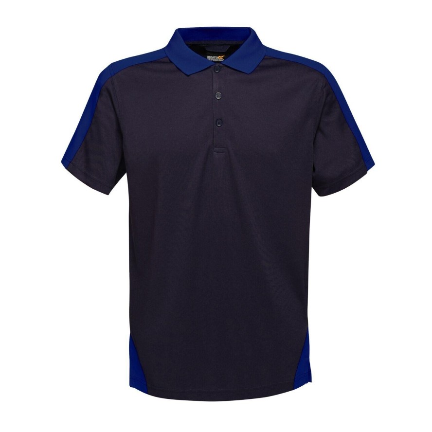 Koszulka Polo Męska Kontrastowa Coolweave