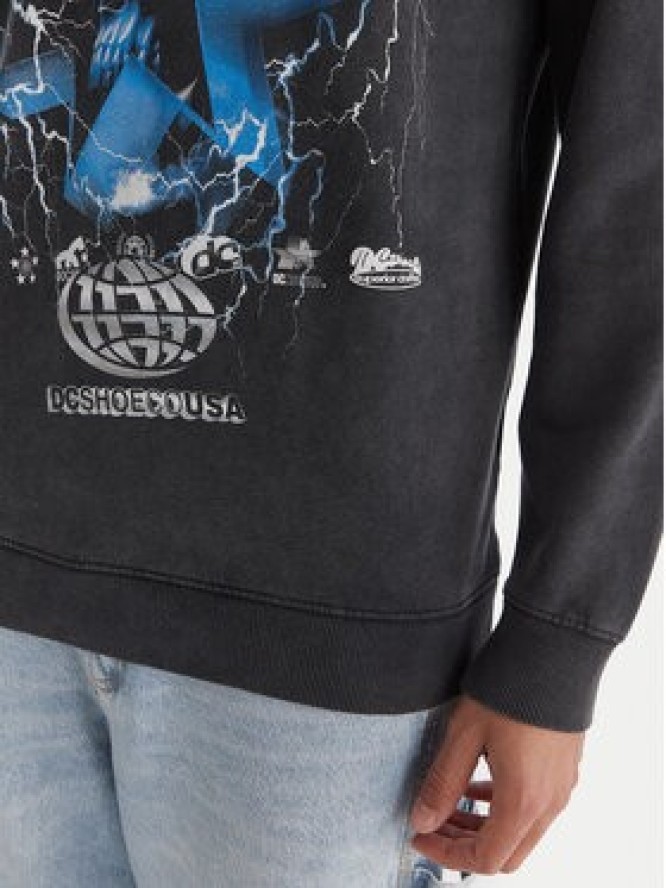 DC Shoes Bluza Skull Shock Crew EDYSF03251 Szary Regular Fit