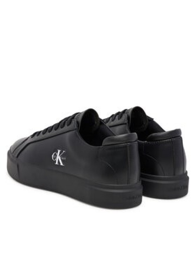 Calvin Klein Sneakersy Basket Cupsole Laceup Lth Ml YM0YM01460 Czarny