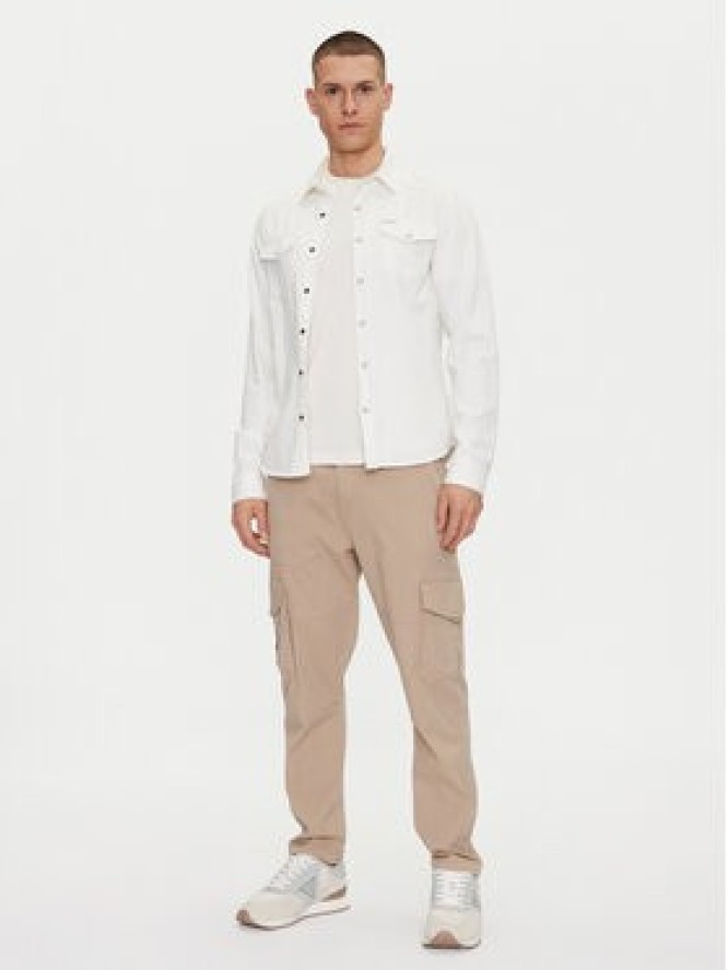 Guess Jeans Koszula M5GH55 D5NW1 Biały Regular Fit