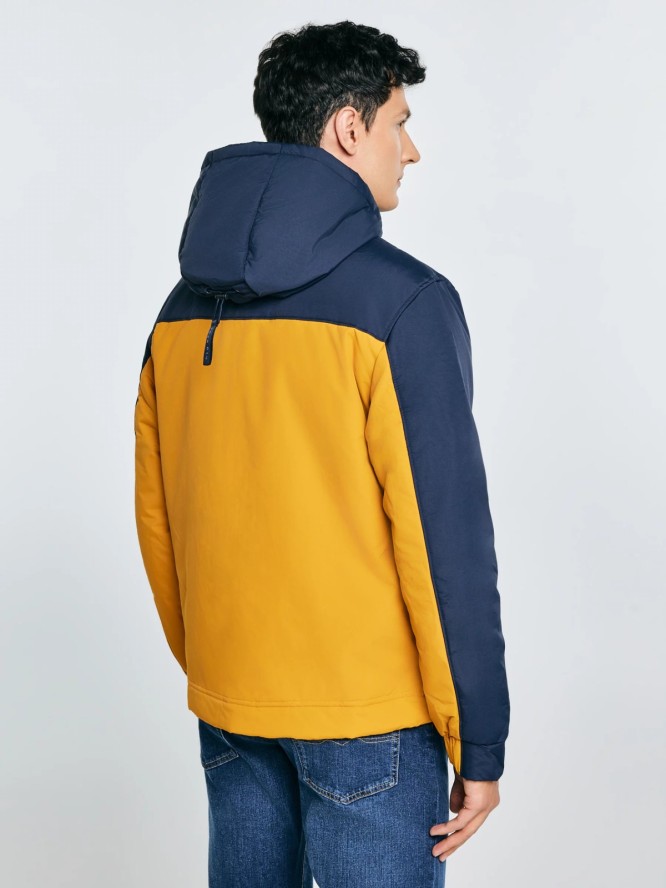 Kurtka męska z funkcją water resistant granatowa Hardes 403