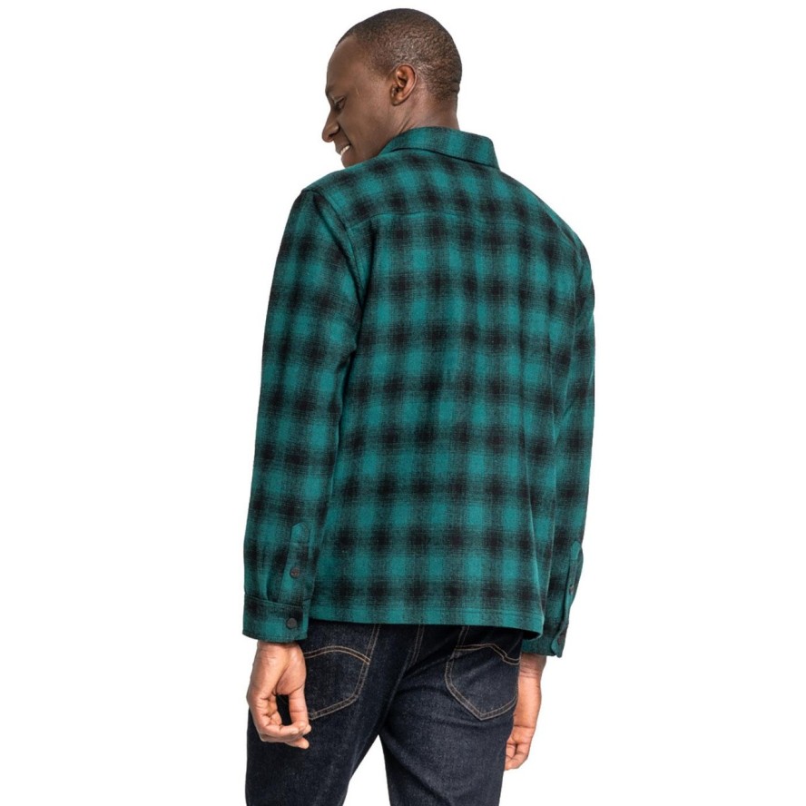 LEE WORKWEAR OVERSHIRT RELAXED FIT MĘSKA KOSZULA MATERIAŁOWA AGATE GREEN L68DCSNB 112117071