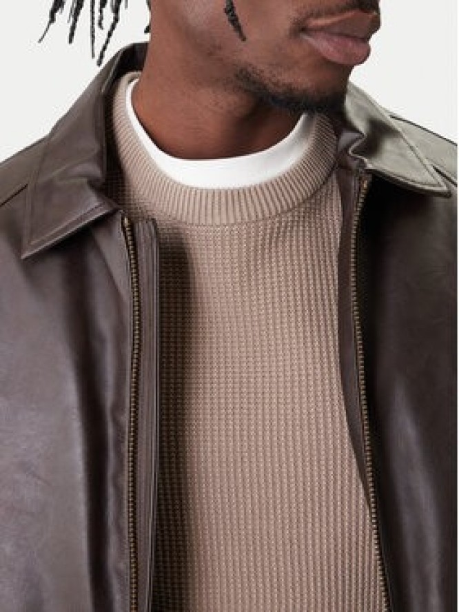 Guess Kurtka z imitacji skóry M6RL0A WJ260 Brązowy Regular Fit