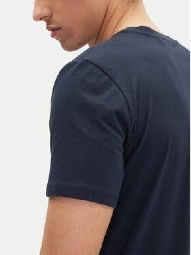 Mustang T-Shirt Austin 1016281 Granatowy Regular Fit