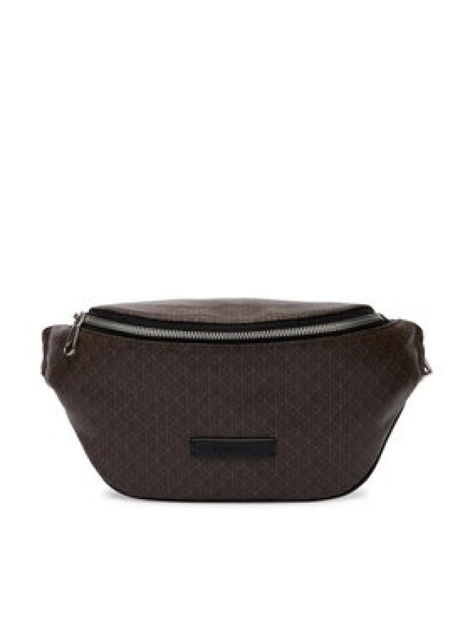 Calvin Klein Nerka Emblem Aop Coated Waistbag LV04D3135G Brązowy