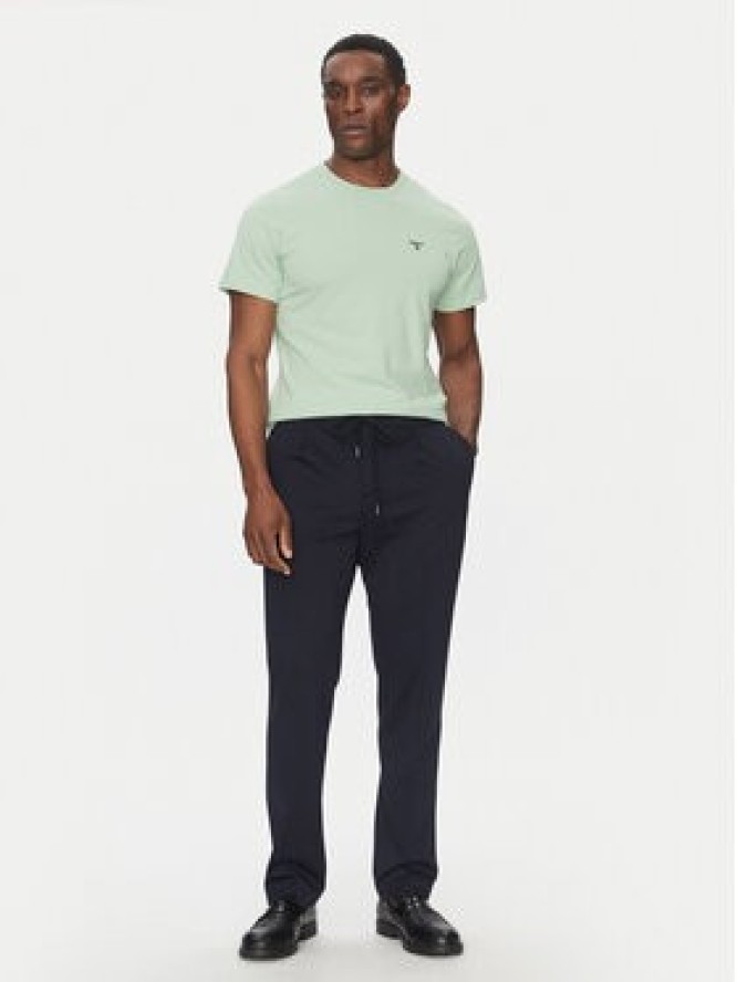 Barbour T-Shirt Essential Sports MTS0331GN45 Zielony Tailored Fit