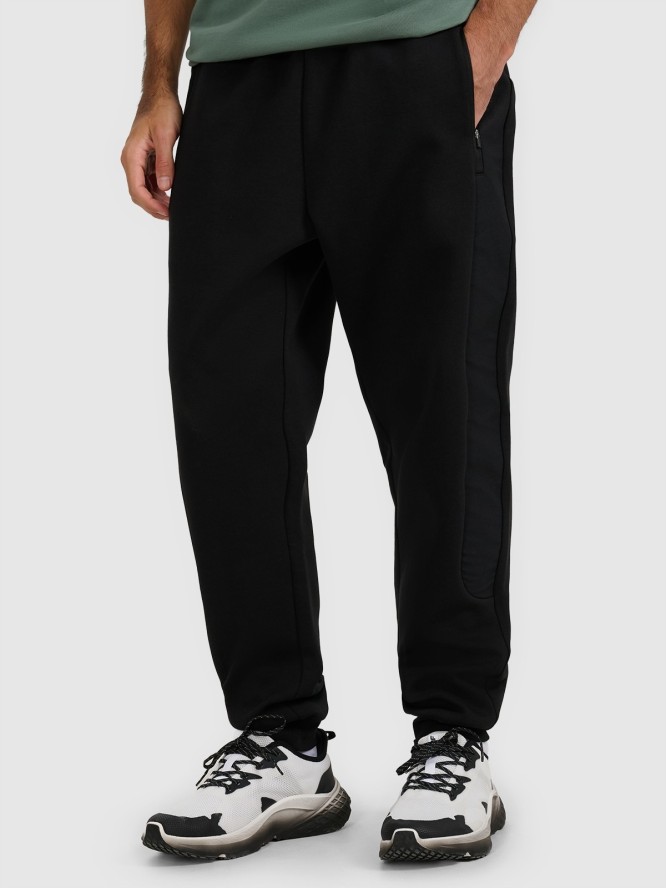 4F Spodnie dresowe joggery męskie - czarne XXL
