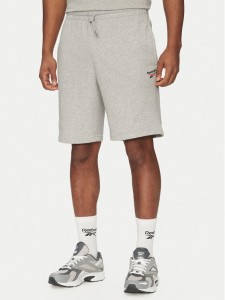 Reebok Szorty sportowe 100221793 Szary Regular Fit