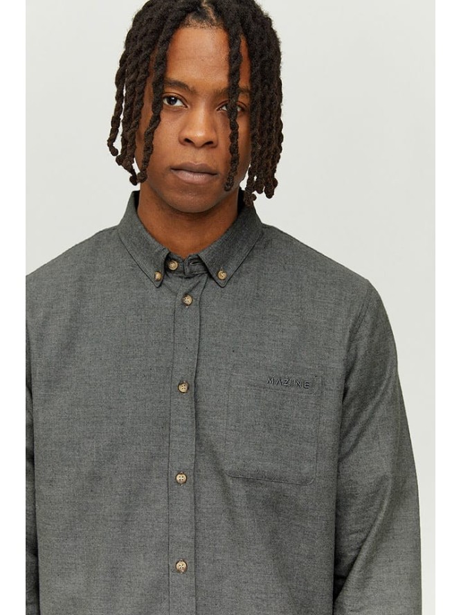 MAZINE Koszula "Simo" w kolorze antracytowym rozmiar: S