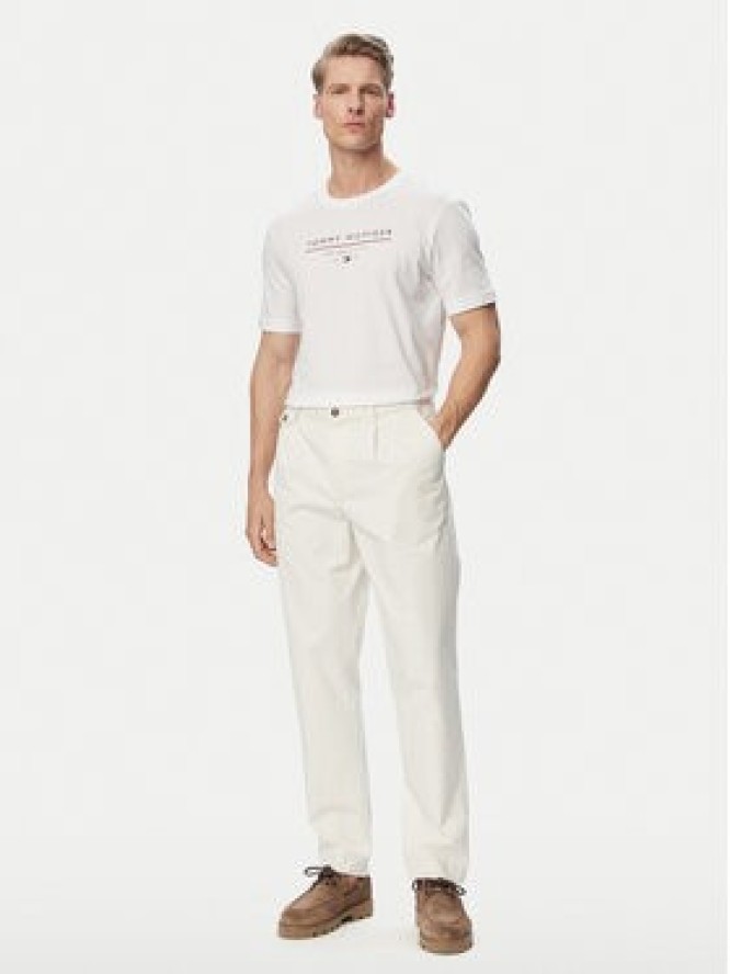 Tommy Hilfiger Spodnie materiałowe Harlem MW0MW43158 Beżowy jasny Straight Fit