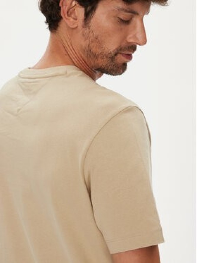 Tommy Hilfiger T-Shirt Ess Seasonal MW0MW39995 Beżowy Regular Fit