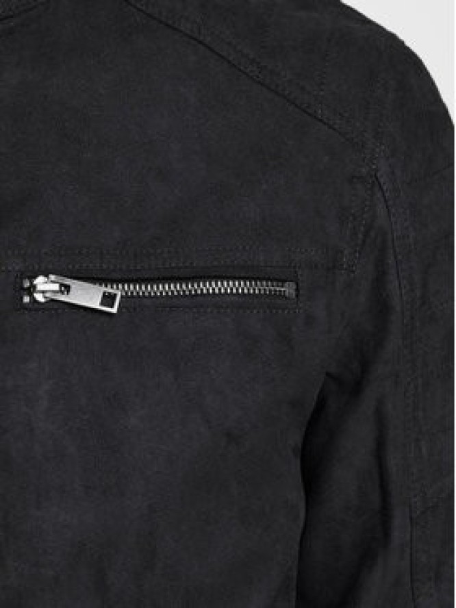 Jack & Jones Kurtka z imitacji skóry Rocky 12147218 Czarny Regular Fit