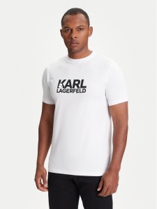 KARL LAGERFELD T-Shirt 755087 553235 Biały Regular Fit