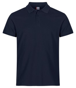 clique Heavy Premium Polo z czesanego bawełny - dark navy