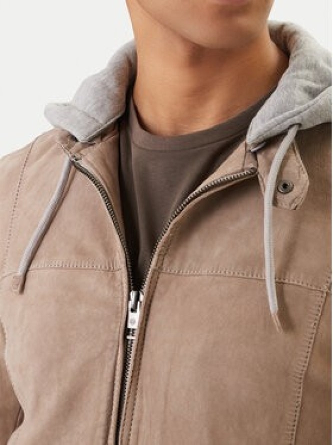 Milestone Kurtka skórzana Rivoli 612205 60785 Beżowy Regular Fit