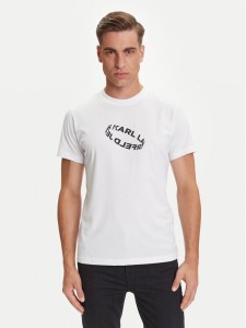 Karl Lagerfeld Jeans T-Shirt A3M17037 Biały Slim Fit