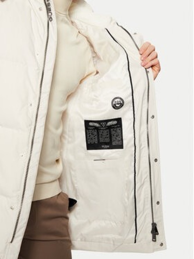 Guess Kurtka puchowa M4BL53 WG7X2 Écru Regular Fit