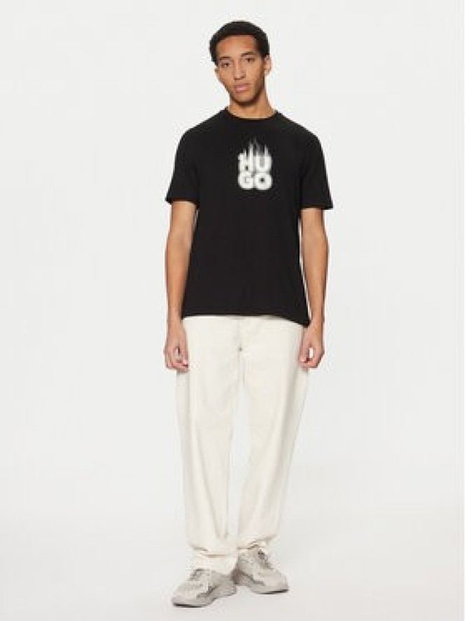 HUGO T-Shirt Dalayer 50535363 Czarny Regular Fit