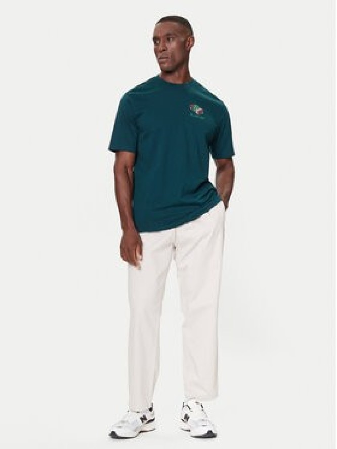 adidas T-Shirt 3-Stripes Lights Giftbox Graphic JN2498 Zielony Regular Fit