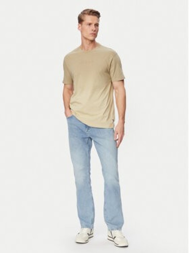 Guess T-Shirt M6GI29 K3258 Beżowy Regular Fit