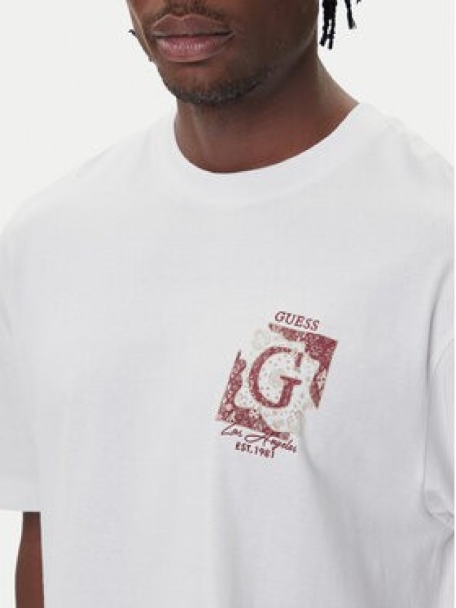 Guess T-Shirt M5BI16 I3Z14 Biały Relaxed Fit