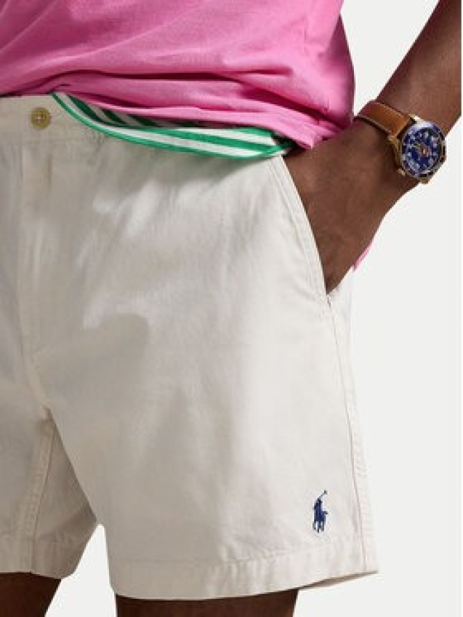 Polo Ralph Lauren Szorty materiałowe 710644995042 Biały Regular Fit