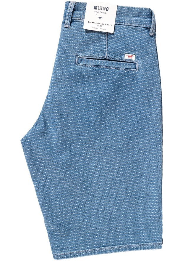 SPODENKI MUSTANG Classic Chino Short Denim Blue 1007751 5000 310