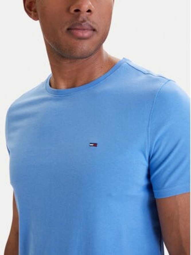 Tommy Jeans T-Shirt DM0DM04411 Niebieski Slim Fit