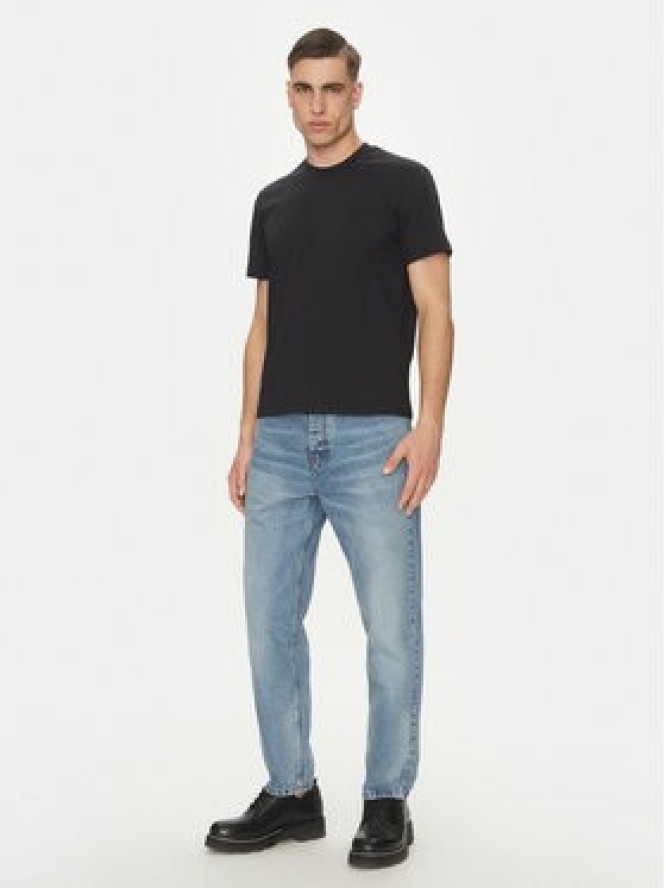 AMI Paris T-Shirt BFUTS003.724 Czarny Regular Fit