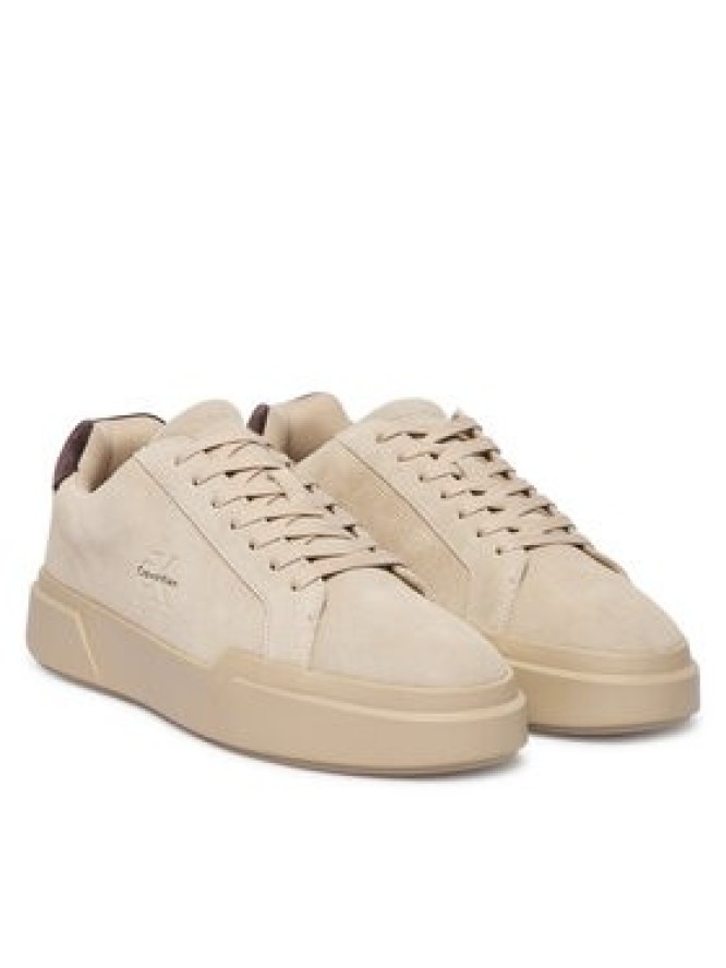 Calvin Klein Sneakersy Chunky Cupsole Laceup Su YM0YM01453 Beżowy