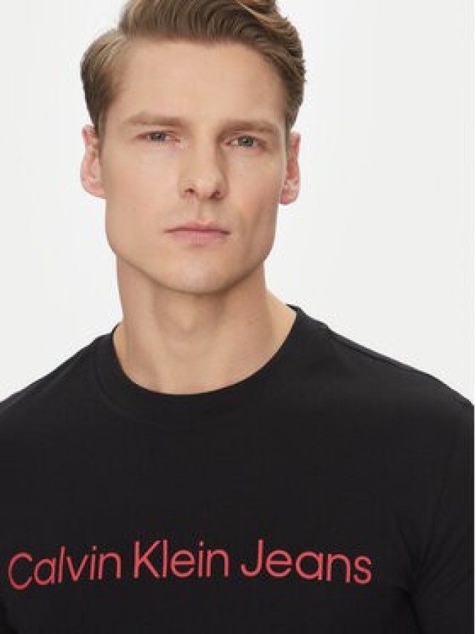 Calvin Klein Jeans T-Shirt J30J322552 Czarny Slim Fit