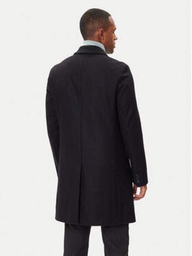 HUGO Płaszcz wełniany Migor2541 50546528 Czarny Slim Fit