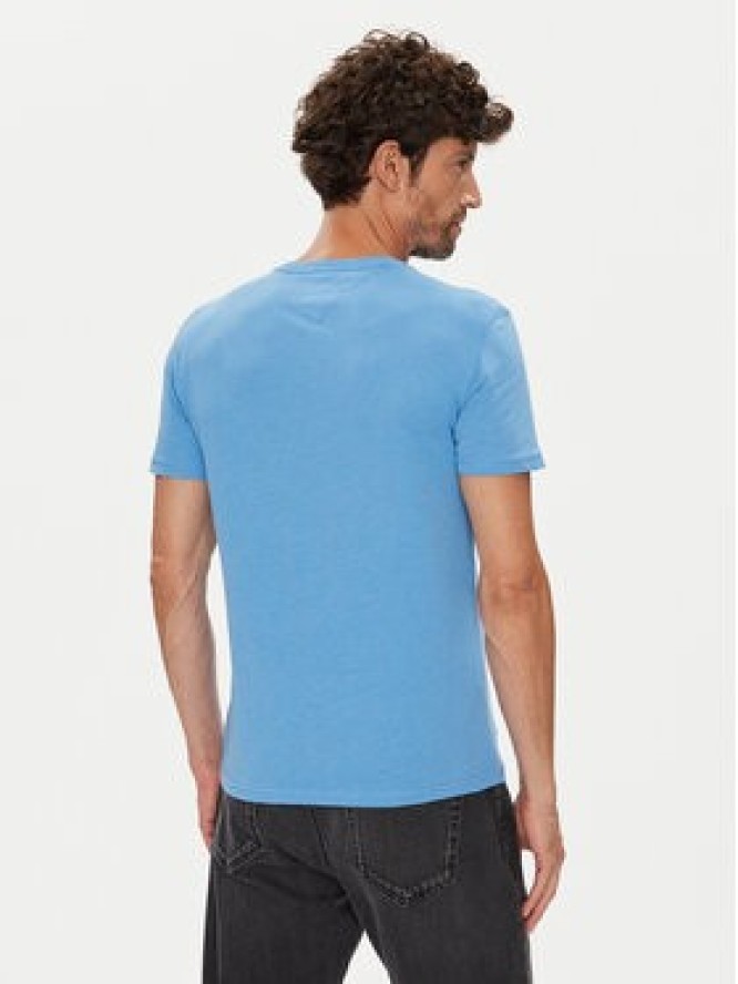 Tommy Jeans T-Shirt Jaspe DM0DM20363 Niebieski Slim Fit