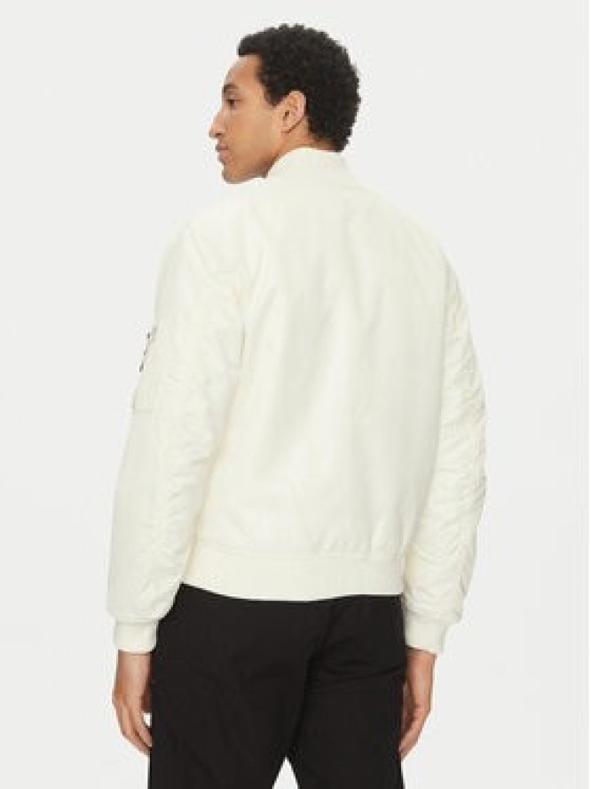 Guess Jeans Kurtka bomber M5RL81 WHAA2 Écru Regular Fit