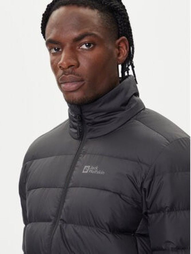 Jack Wolfskin Kurtka puchowa Ather Down 1207681 Czarny Regular Fit