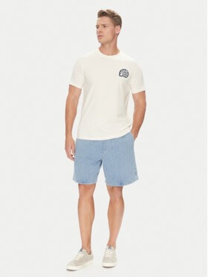 Mustang T-Shirt Austin 1016489 Écru Regular Fit