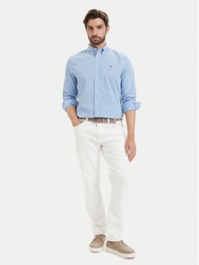 Tommy Hilfiger Koszula Poplin MW0MW43319 Niebieski Regular Fit