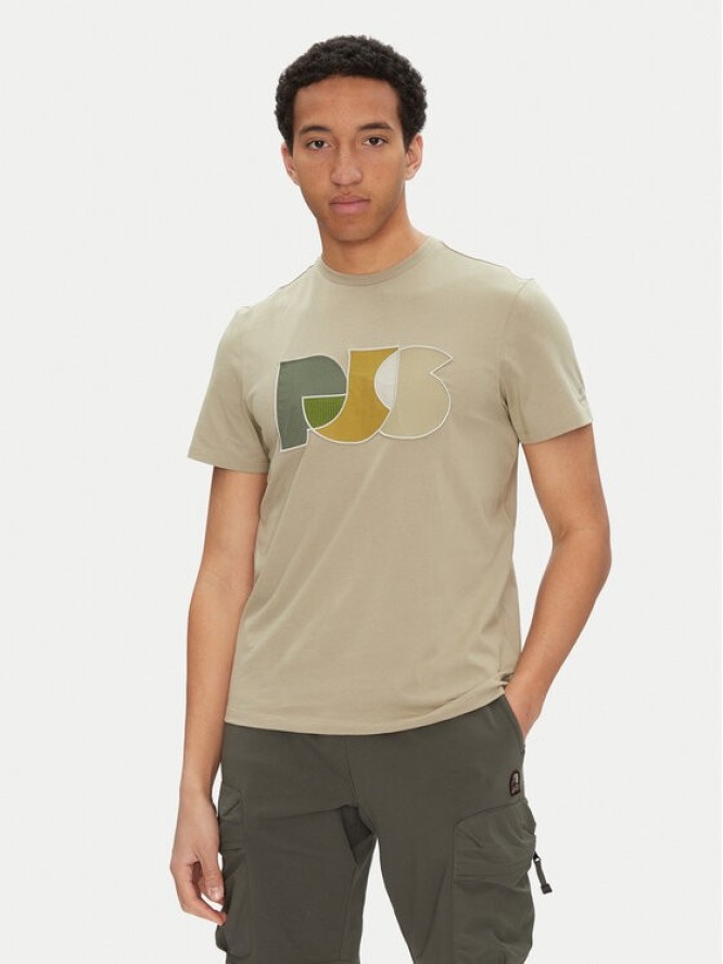 Parajumpers T-Shirt Leland 25SMPMTSGT09 Beżowy Regular Fit