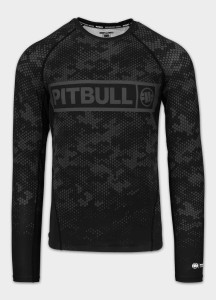 Męski Rashguard longsleeve PITBULL koszulka techniczna HEX CAMO HILLTOP