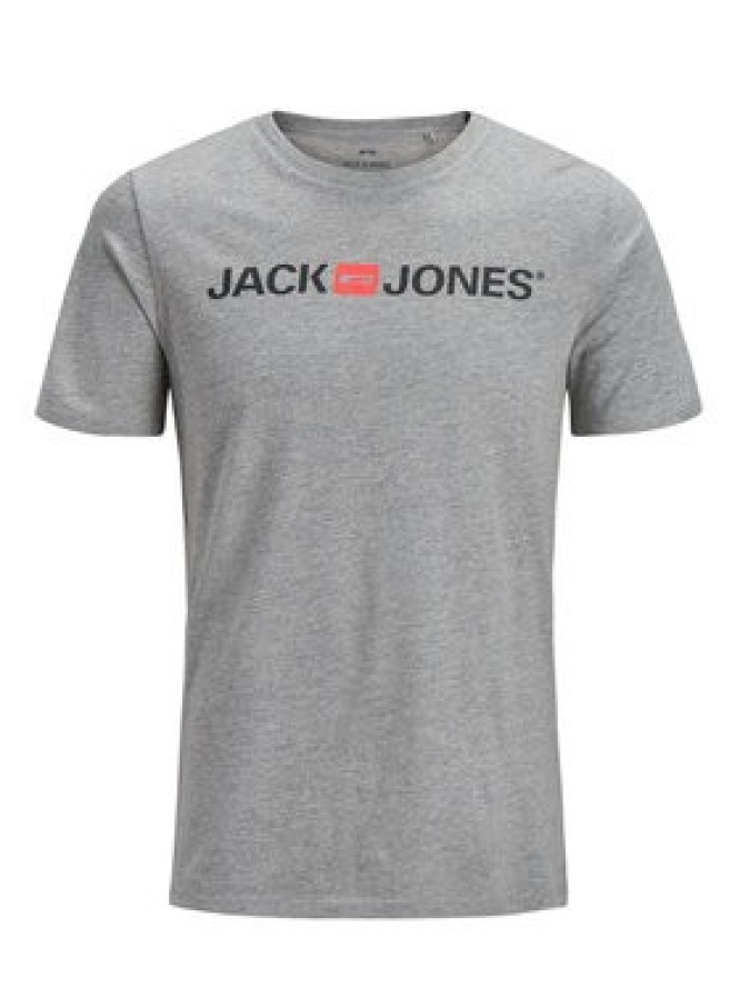 Jack & Jones T-Shirt Corp Logo 12137126 Szary Slim Fit