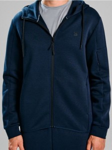 Rozpinana bluza z kapturem - granatowy