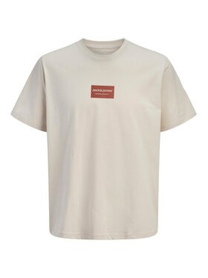 Jack & Jones T-Shirt Frank 12288092 Beżowy Relaxed Fit
