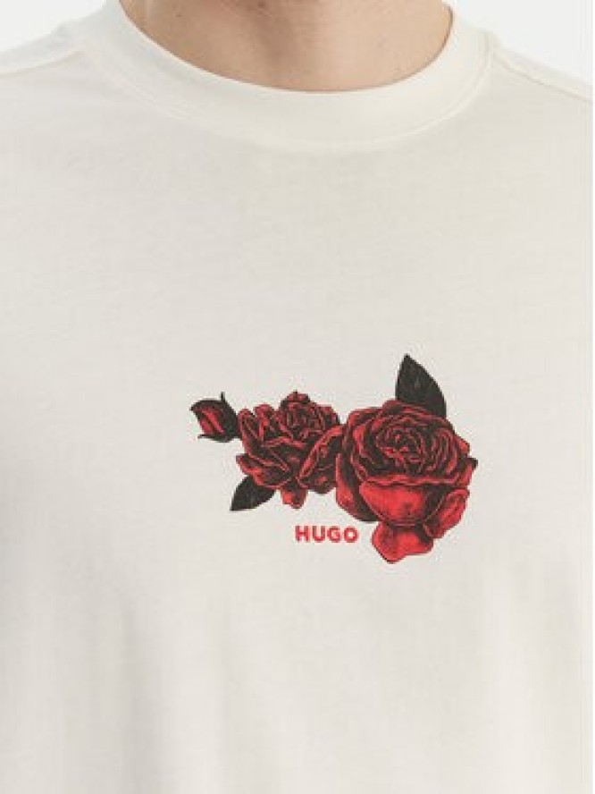 HUGO T-Shirt Domans 50564642 Écru Oversize